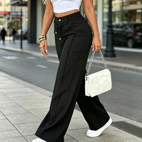⚡Women's High Waist Wide Leg Drawstring Pants