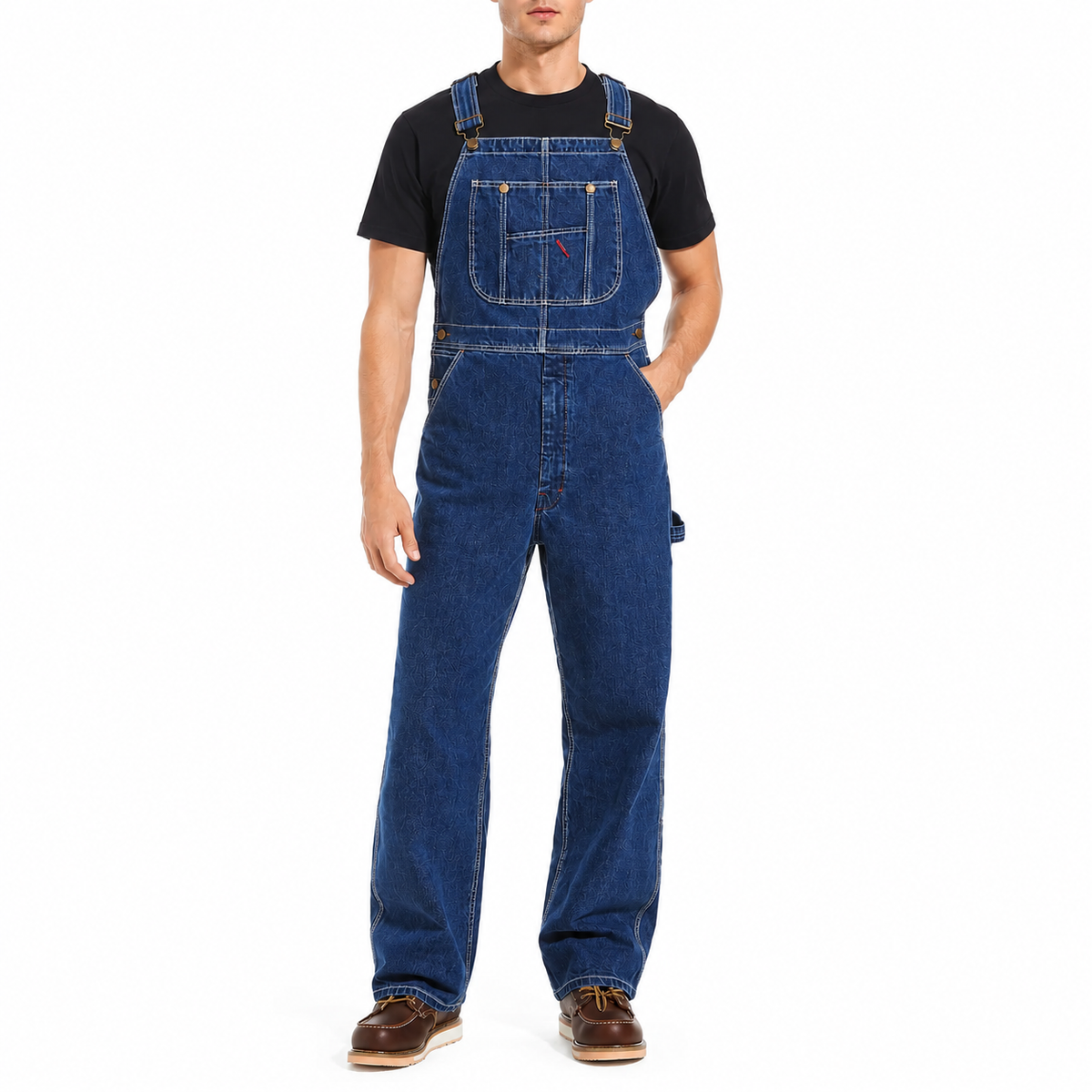 💝💝Last Day Promotion🔥Men's Denim Bib Overalls, Workwear with Adjustable Straps and Convenient Tool Pockets