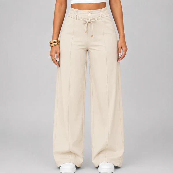 ⚡Women's High Waist Wide Leg Drawstring Pants
