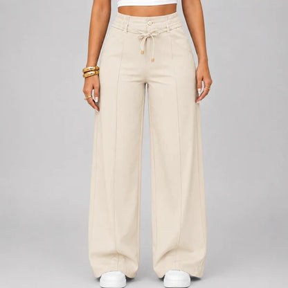 ⚡Women's High Waist Wide Leg Drawstring Pants