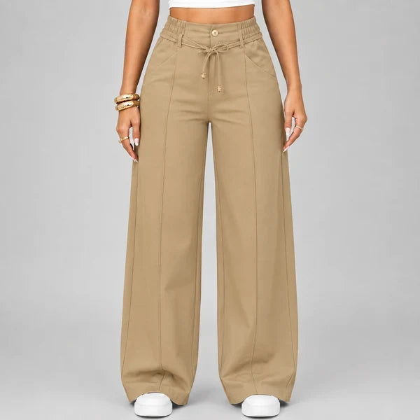 ⚡Women's High Waist Wide Leg Drawstring Pants