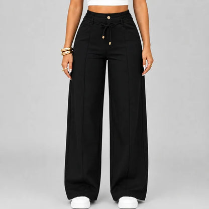 ⚡Women's High Waist Wide Leg Drawstring Pants