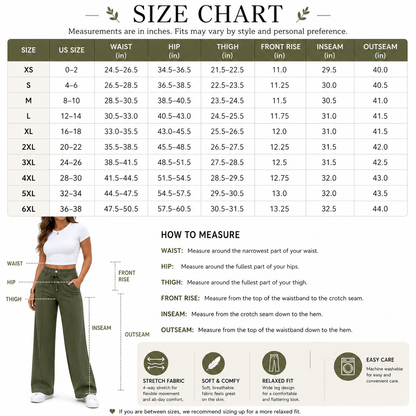 ⚡Women's High Waist Wide Leg Drawstring Pants