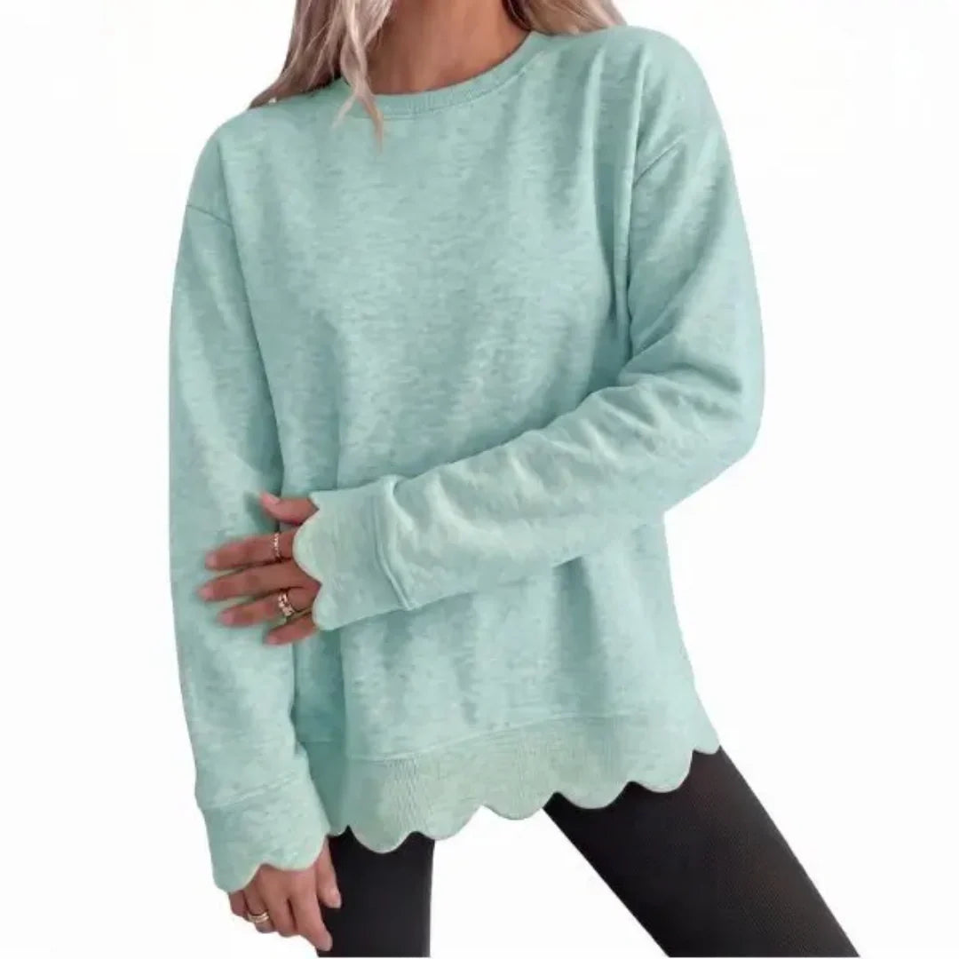 womens-oversized-scallop-hem-sweatshirt