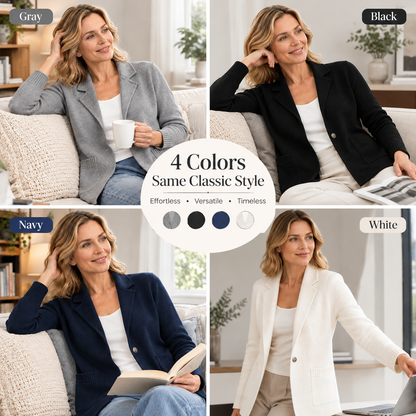 Women's Lapel Collar Knit Cardigan