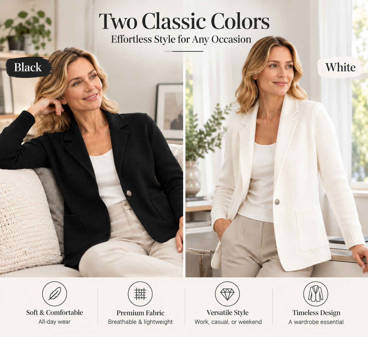 Women's Lapel Collar Knit Cardigan