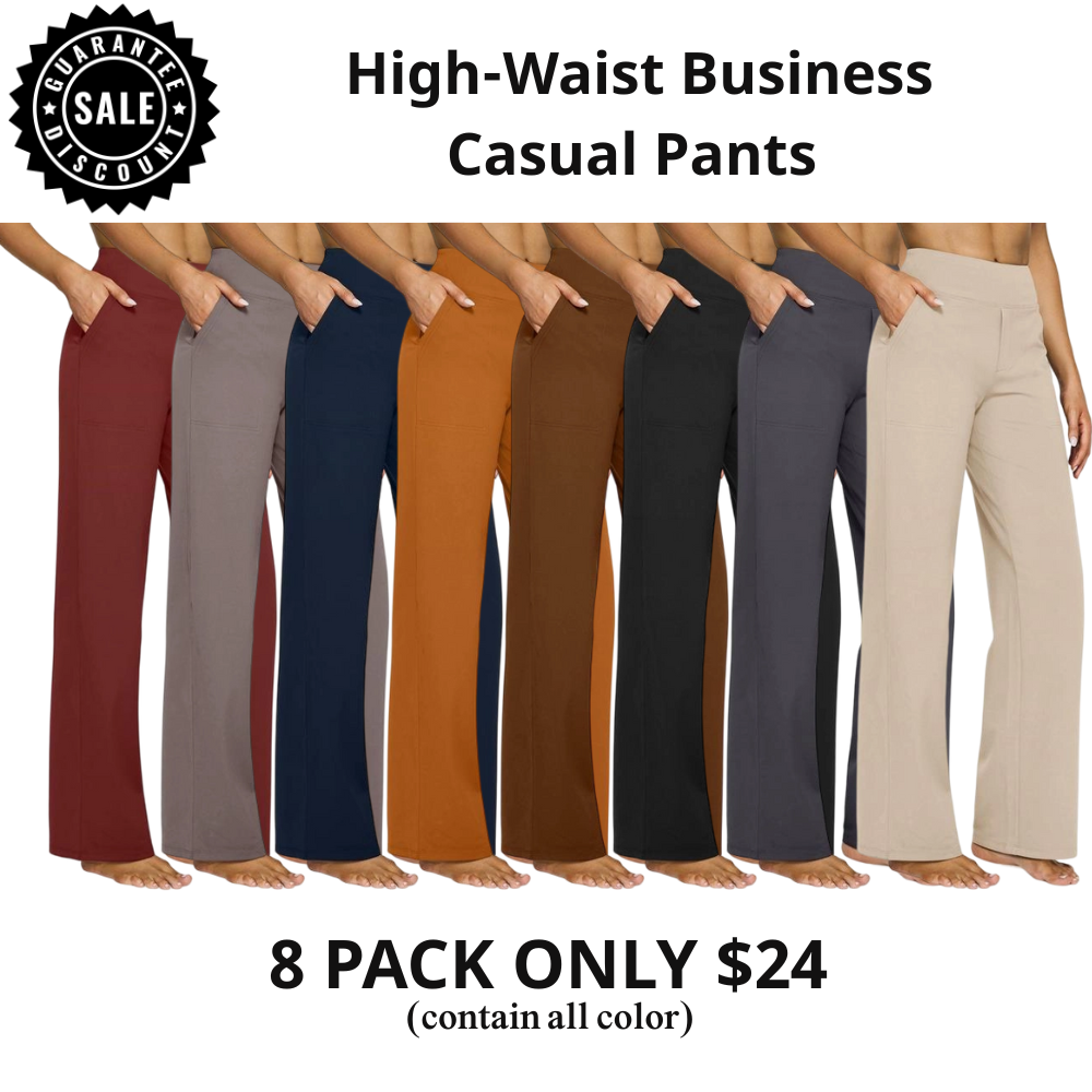 ⚡- Women's Wide-Leg Pants with Pockets