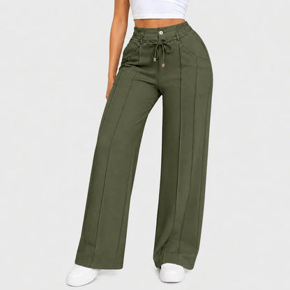 ⚡Women's High Waist Wide Leg Drawstring Pants