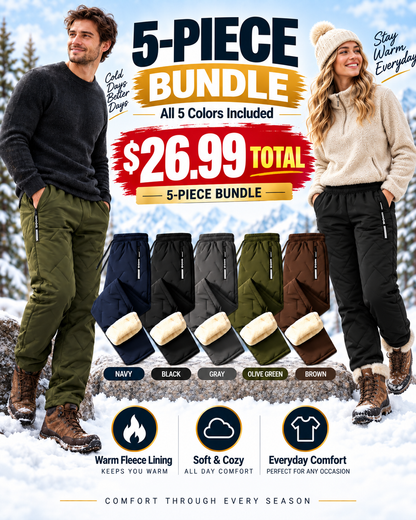 Fleece Thermal-Pants Unisex-Buy 2 Get Free Shipping Today!