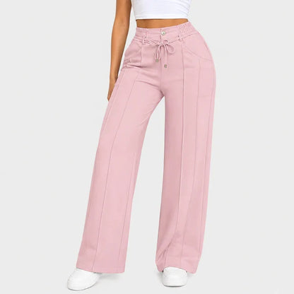 ⚡Women's High Waist Wide Leg Drawstring Pants