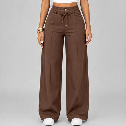 ⚡Women's High Waist Wide Leg Drawstring Pants