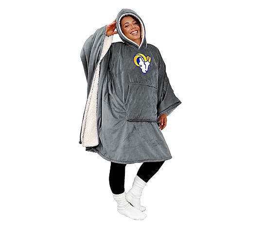 Final Clearance - 60" x 80" Wearable Hooded Blanket with Logo Patch