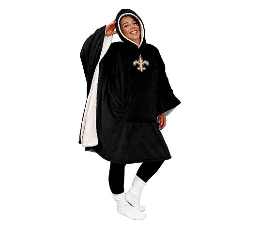 Final Clearance - 60" x 80" Wearable Hooded Blanket with Logo Patch