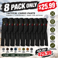 Black-8 PACK ONLY $25.99
